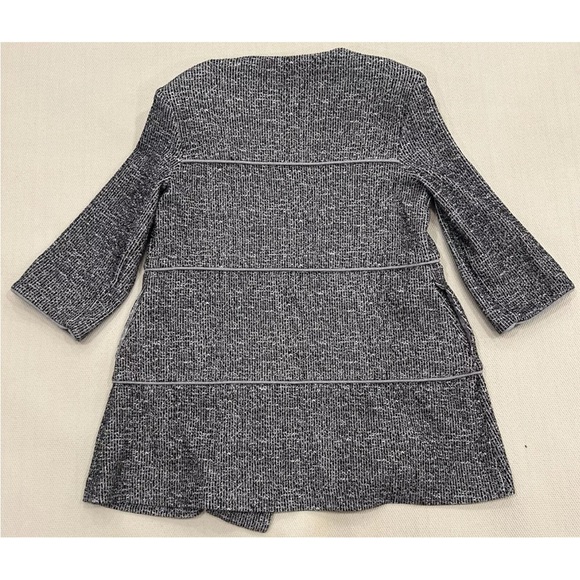 CAbi The Times Jacket Black White Gray Style 5299 Pockets Tweed Size Small - Picture 3 of 10